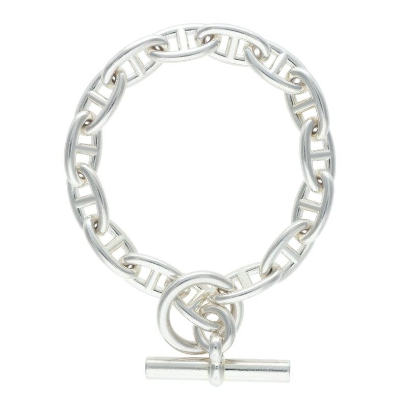 Hermes Chaine D'ancre GM Silver Bracelet