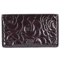 Chanel Camellia CC Logo Enamel Patent Leather Wallet