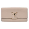 Louis Vuitton Portefeuille Capucines Logo Emblem Leather Wallet