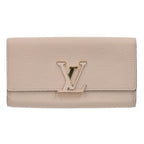 Louis Vuitton Portefeuille Capucines Logo Emblem Leather Wallet