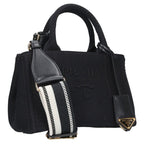 Prada Jardinier Cotton Canvas 2-Way Mini Handbag