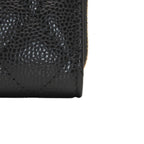 Chanel Classic Zip Coin Purse Stand CC Logo Grained Calfskin — view 7