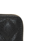 Chanel Classic Zip Coin Purse Stand CC Logo Grained Calfskin — view 8