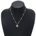 Gucci Interlocking Necklace Silver — view 9