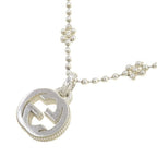 Gucci Interlocking Necklace Silver — view 4