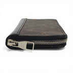 Louis Vuitton Wallet Zippy Vertical Monogram Macassar Canvas Brown — view 5