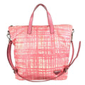 Prada Shoulder Bag Nylon Leather Pink