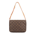 Louis Vuitton Musette Tango Short Monogram Shoulder Bag Canvas Brown