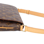 Louis Vuitton Musette Tango Short Monogram Shoulder Bag Canvas Brown — view 9