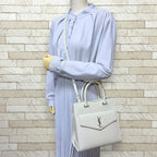 Saint Laurent Uptown Small Shoulder Bag White — view 3