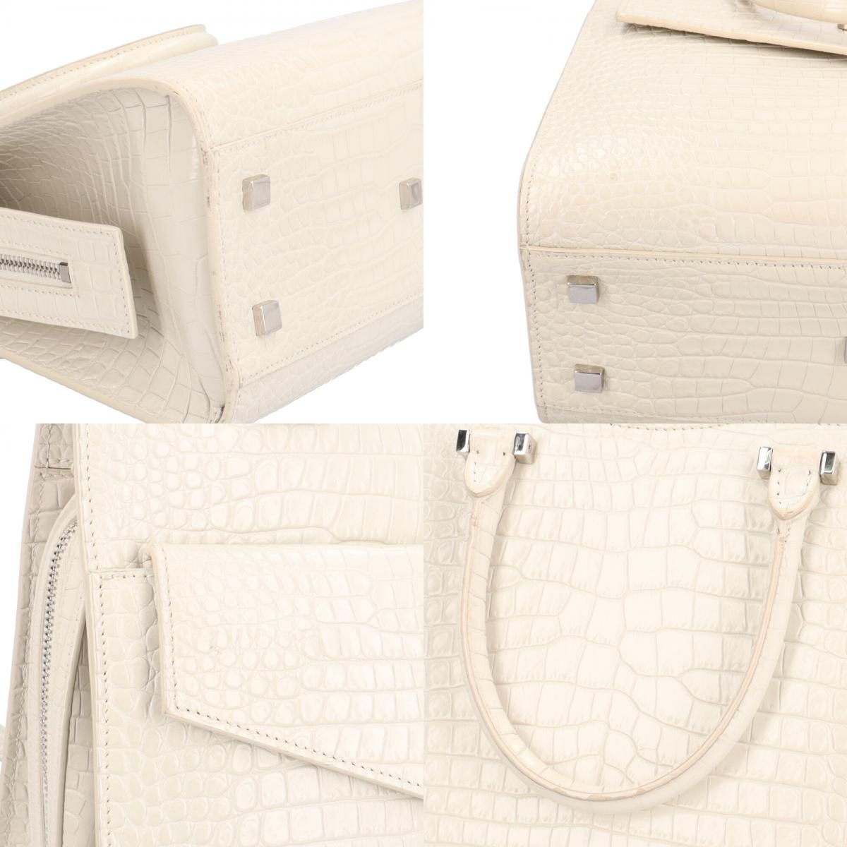 Saint Laurent Uptown Small Shoulder Bag White — view 9