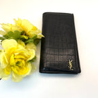 Saint Laurent Wallet Bifold Croco — view 2