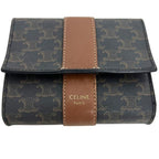 Celine Trifold Wallet Black Brown Macadam — view 8