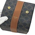 Celine Trifold Wallet Black Brown Macadam — view 7