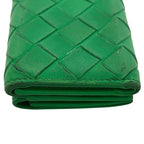 Bottega Veneta Trifold Wallet Green Intrecciato Compact — view 8