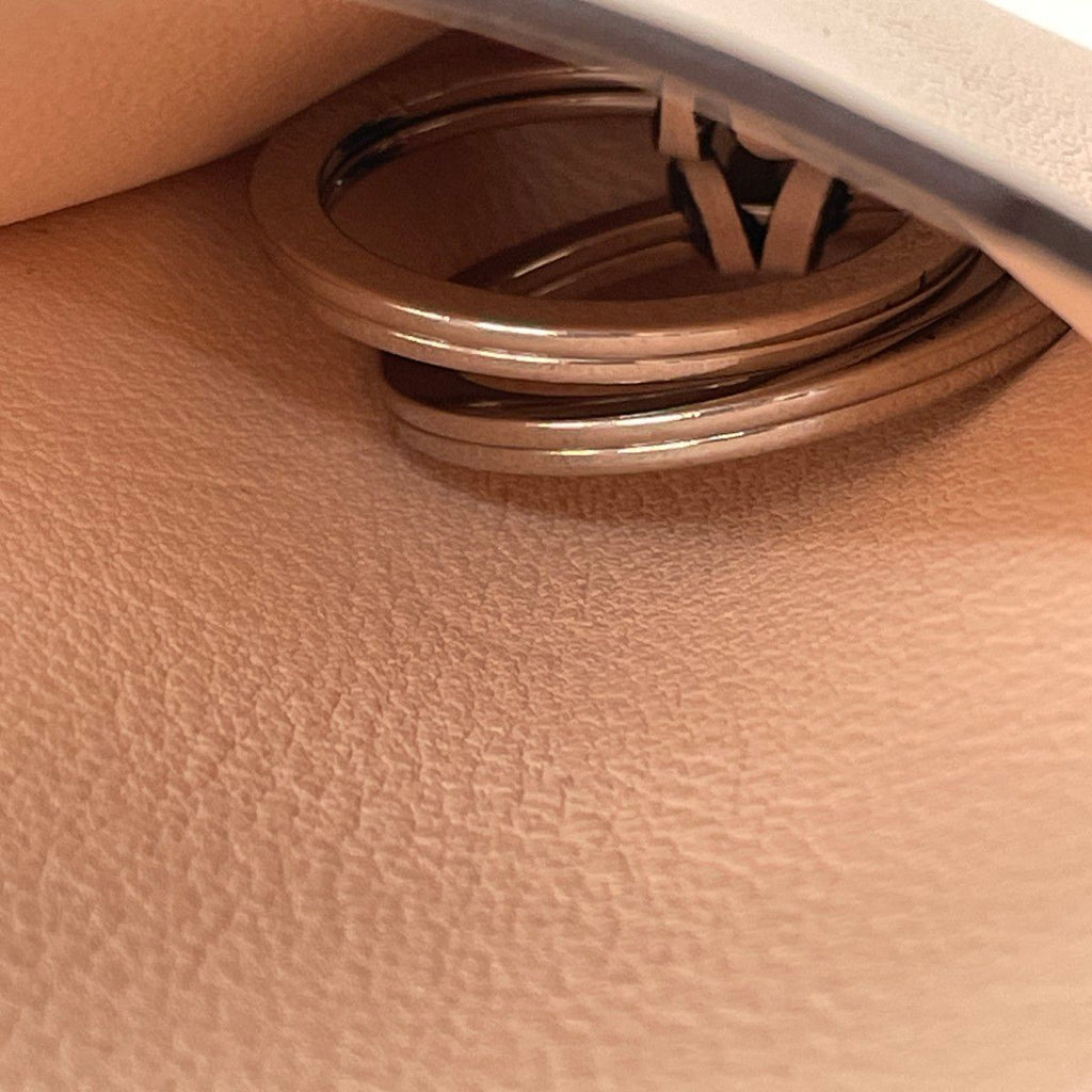Hermes Key Ring Clochette Leather Pink Silver — view 9