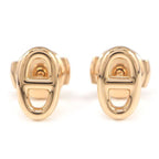 Hermes Earrings Chaine D'ancre Farandole Chain Motif 18k Pink Gold