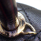 Chanel Shoulder Bag Quilted Coco Handle XXS Top Mini Black Bordeaux Caviar — view 8