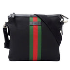 Gucci Shoulder Bag Sherry Nylon Black