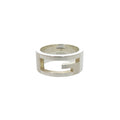Gucci Cutout 925 Sterling Silver Ring
