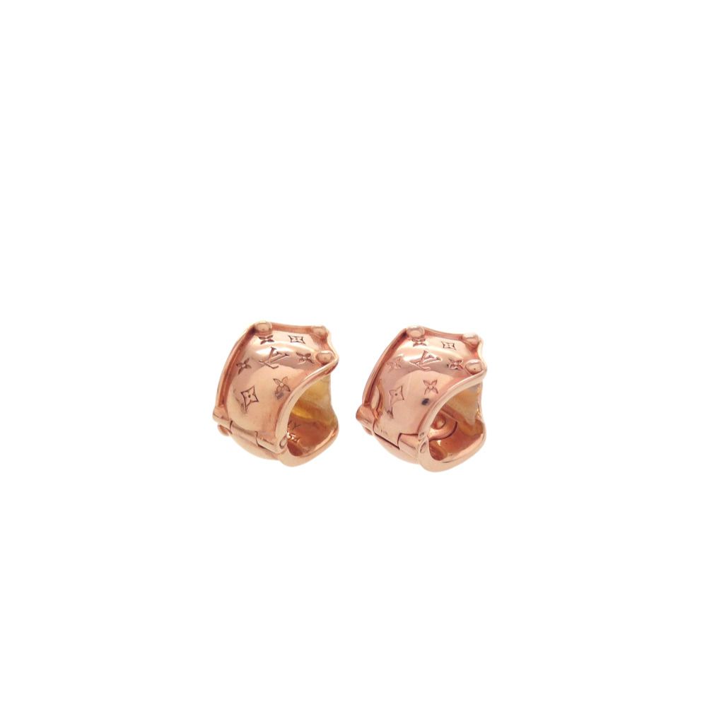 Louis Vuitton Dormes Clip Earrings Pink Gold — view 3
