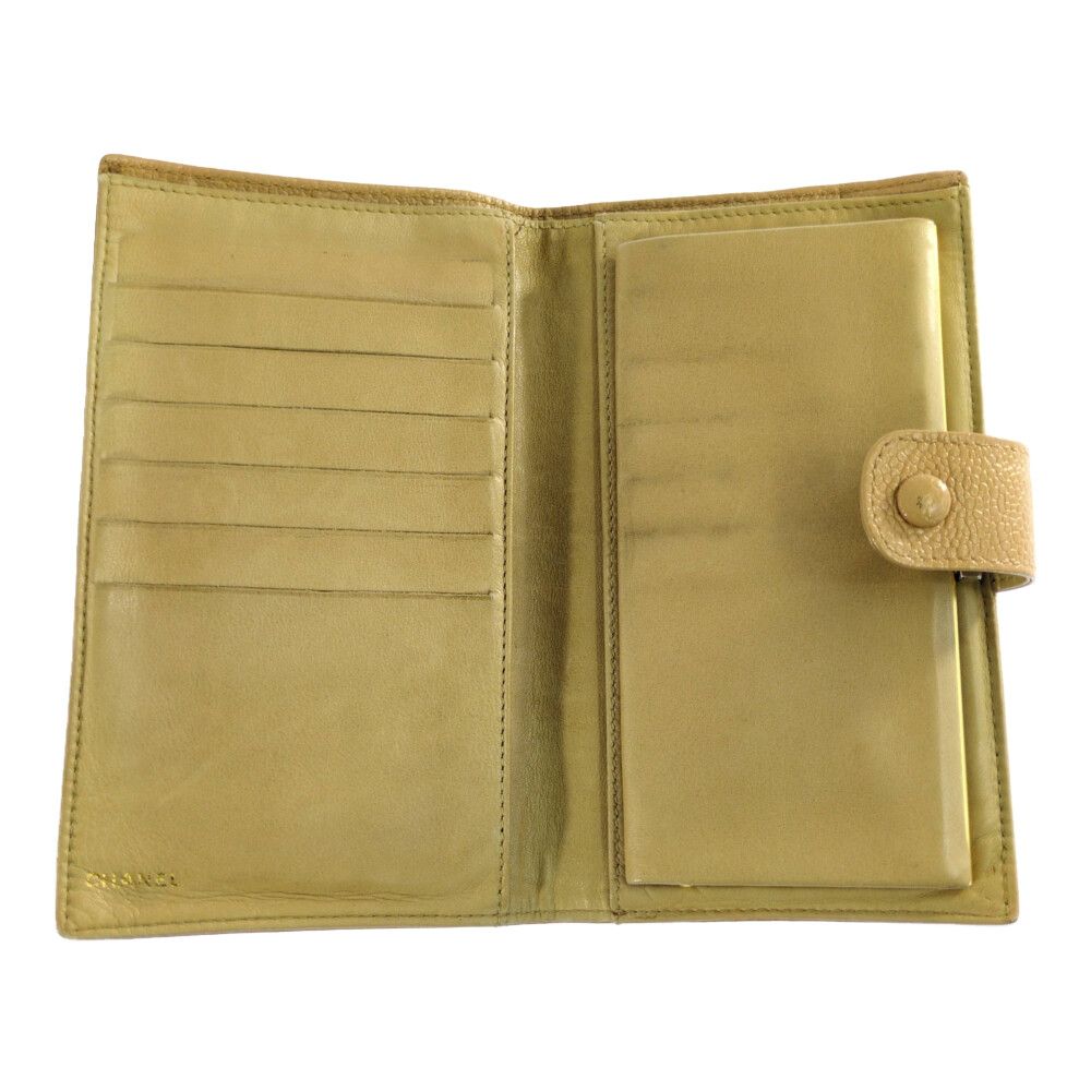 Chanel CC Logo Wallet Beige — view 5