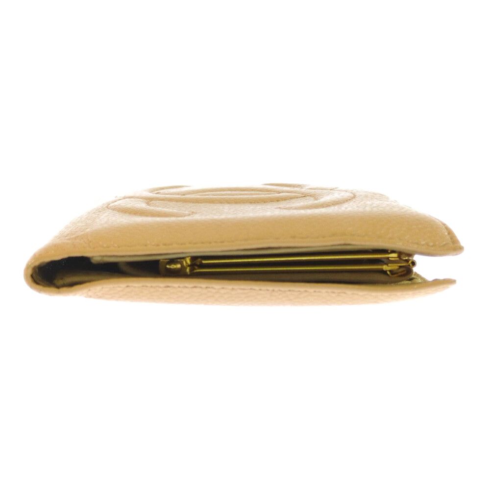 Chanel CC Logo Wallet Beige — view 4