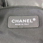 Chanel Camellia Locky Canvas Tote CC Logo Black Vintage — view 6