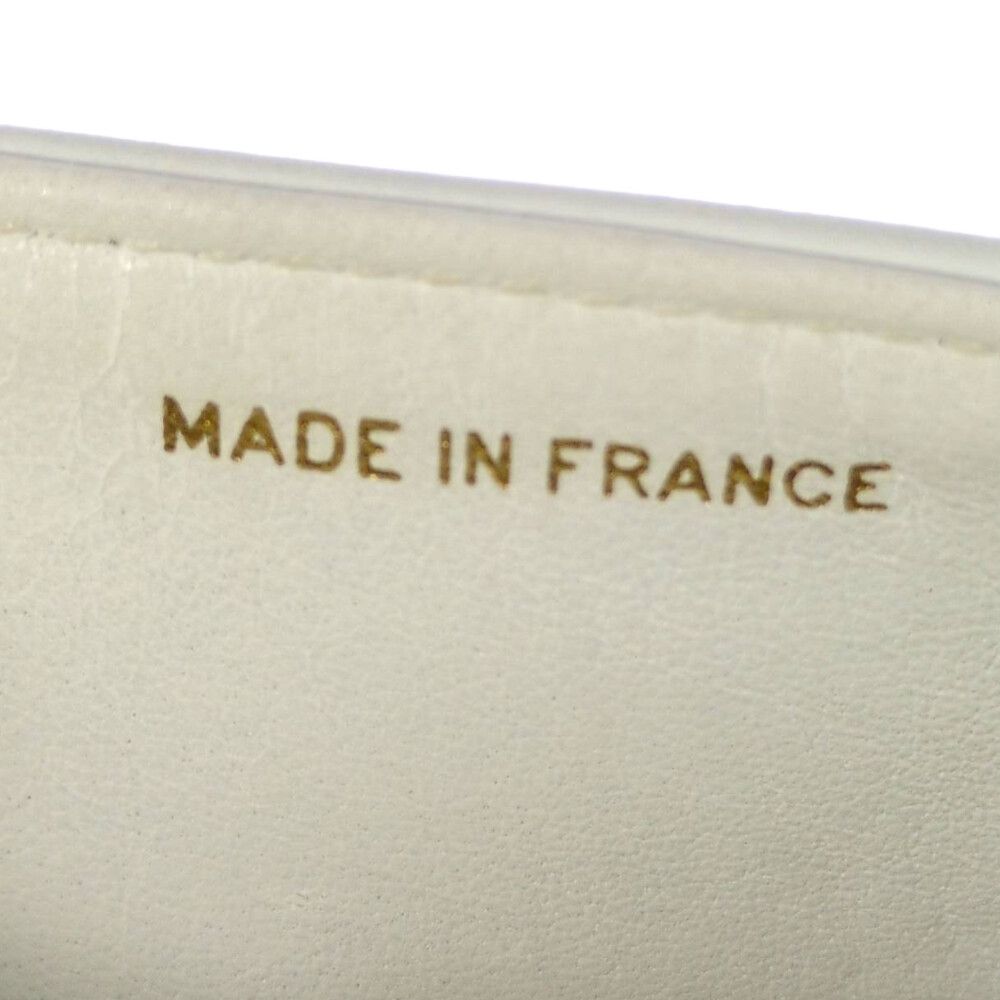 Chanel Geki Vertical Stitching CC Logo Shoulder Bag White Mademoiselle Vintage — view 7