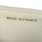 Chanel Geki Vertical Stitching CC Logo Shoulder Bag White Mademoiselle Vintage — view 7