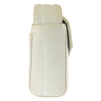 Chanel Geki Vertical Stitching CC Logo Shoulder Bag White Mademoiselle Vintage — view 2