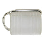 Chanel Geki Vertical Stitching CC Logo Shoulder Bag White Mademoiselle Vintage — view 3