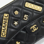 Chanel Phone Case Black Charm Shoulder Bag Chain Wallet Rhinestone Gold — view 7