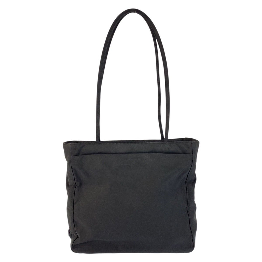 Prada Tessuto Black Silver Nylon 50 Tote Shoulder Bag — view 2