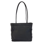 Prada Tessuto Black Silver Nylon 50 Tote Shoulder Bag — view 2