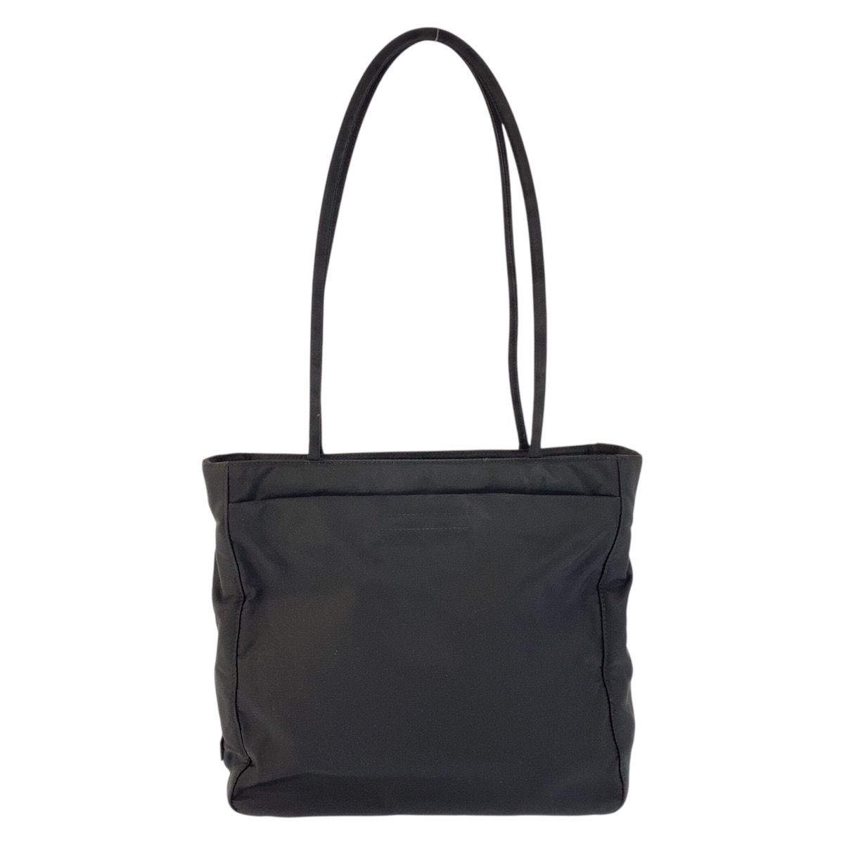 Prada Tessuto Black Silver Nylon 50 Tote Shoulder Bag — view 2
