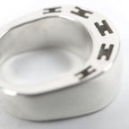 Hermes Curarte Logo Ring Silver 50 Jp7 Recommended — view 5