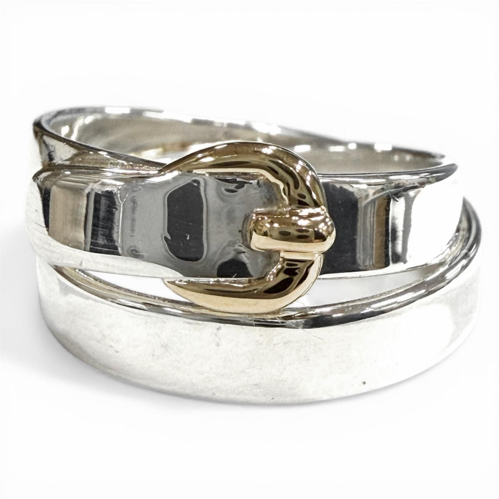 Hermes Double Tru Ring 925 18k Combination Belt