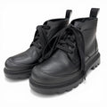 Loewe Mid Cut Combat Boots Leather Short Black