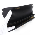 Hermes Kelly Pocket Long Veau Epsom Gold Wallet Black — view 6
