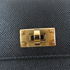 Hermes Kelly Pocket Long Veau Epsom Gold Wallet Black — view 8