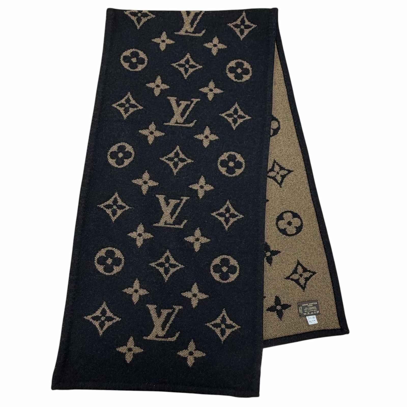 Louis Vuitton Cashmere Wool Monogram Scarf
