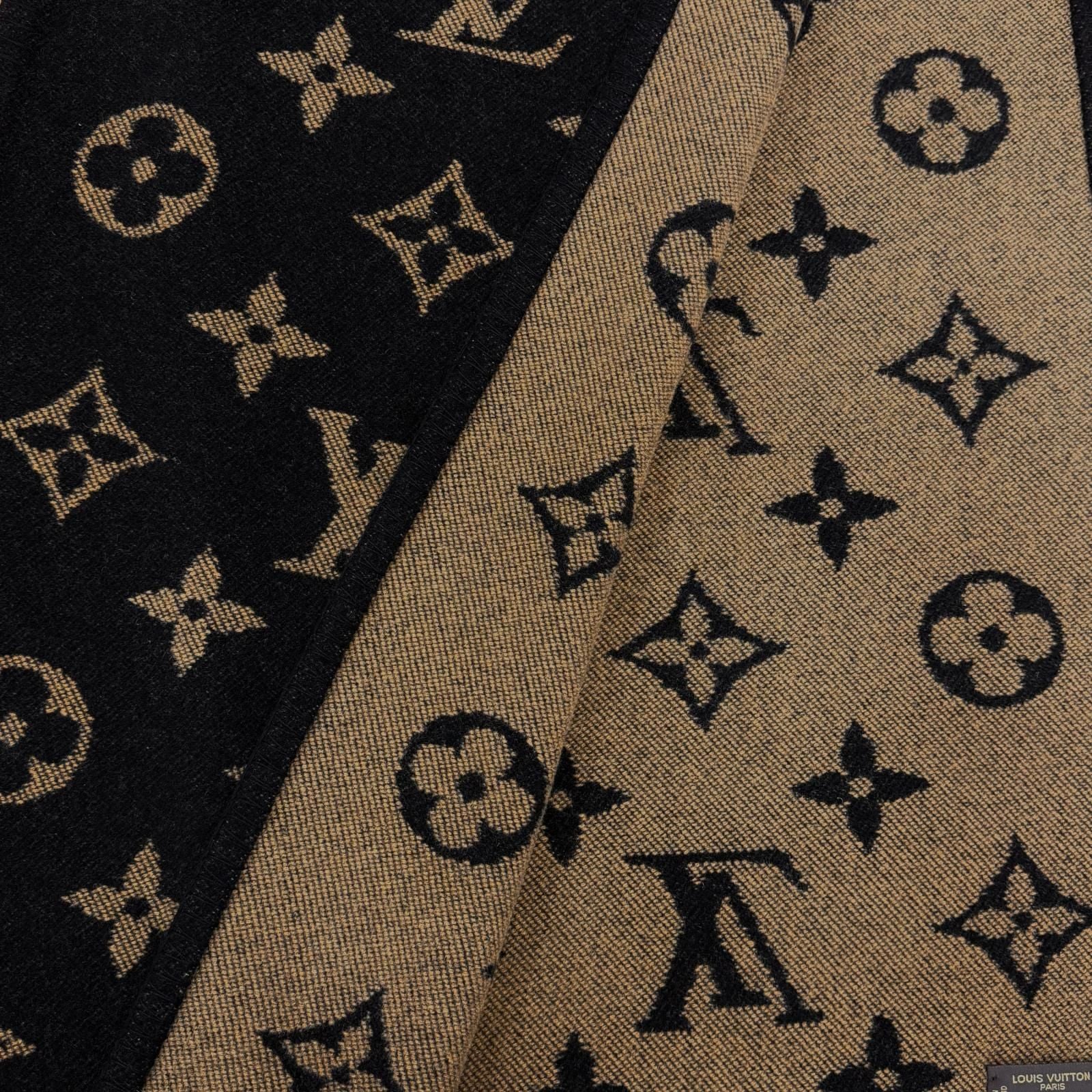 Louis Vuitton Cashmere Wool Monogram Scarf — view 3