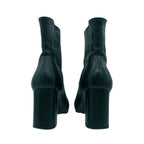 Saint Laurent Paris Boots Leather High Heels Chelsea Side Gore Shoes Black — view 4
