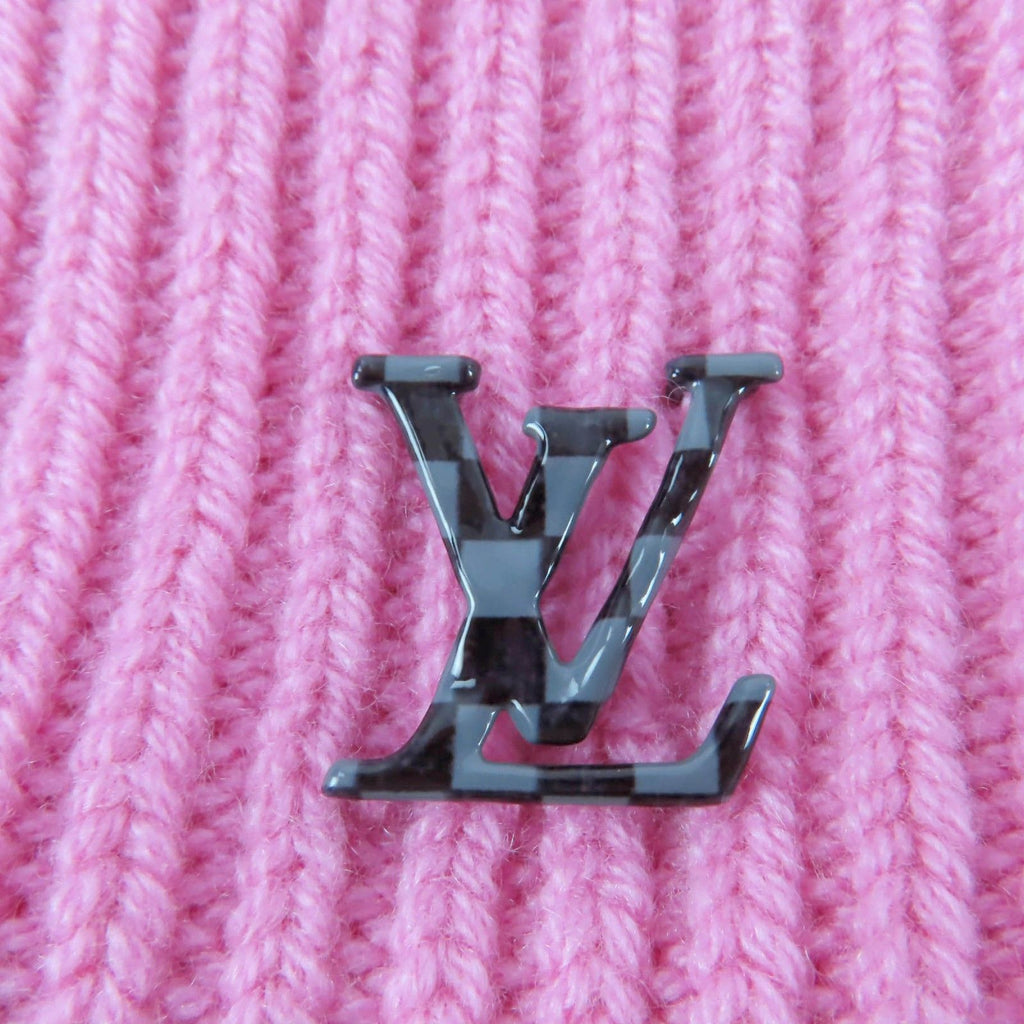 Louis Vuitton Bonnet LV Ahead Cashmere Knit Cap Pink Hat — view 8