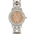 Hermes SS Pink Quartz Watch