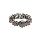 Louis Vuitton LV Light Metal Color Stone L Gunmetal Ring