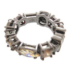 Louis Vuitton LV Light Metal Color Stone L Gunmetal Ring