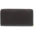 Gucci Micro Guccissima Ribbon Black Zip Around Wallet — view 3