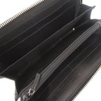 Gucci Micro Guccissima Ribbon Black Zip Around Wallet — view 5